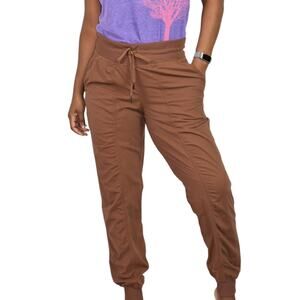 Lululemon Dance Studio Jogger Pant Brown Activewear MidRise Elastic Waist Size 8